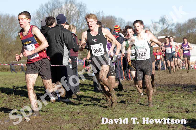 179 Tom Phillips, 888 Russ Best and 140 Robin Brown during the BUCS Cross Country Championships.
